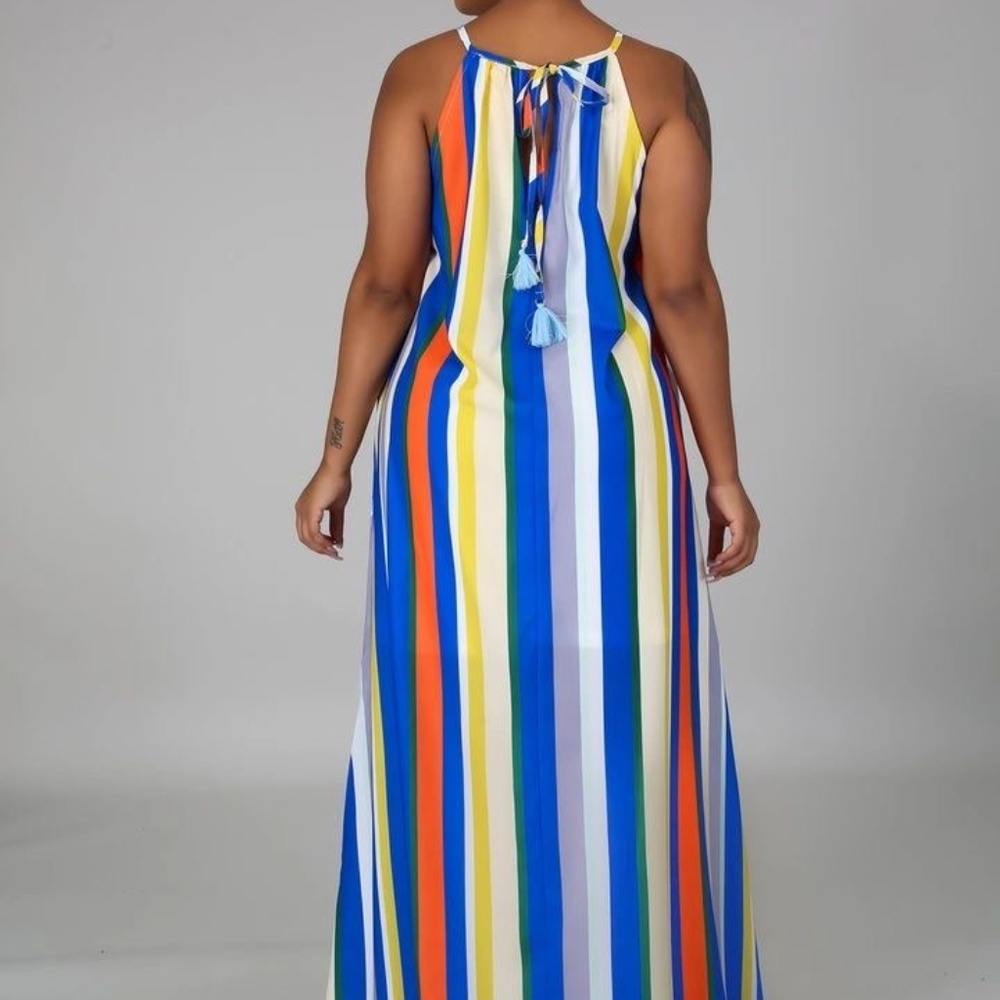 Color Block Maxi Dress - Picture 4 of 5